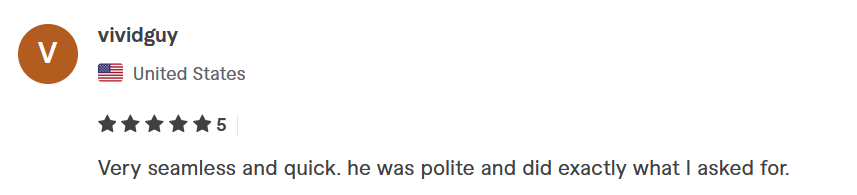 Fiverr client review