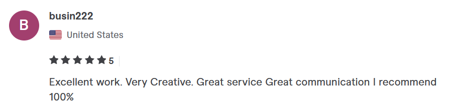 Fiverr client review